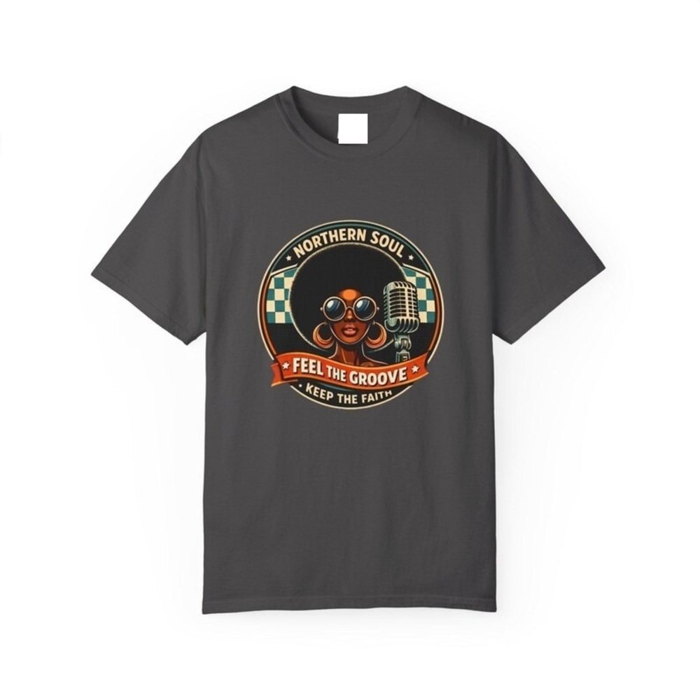 Northern Soul Feel The Groove Graphic T-shirt Charcoal